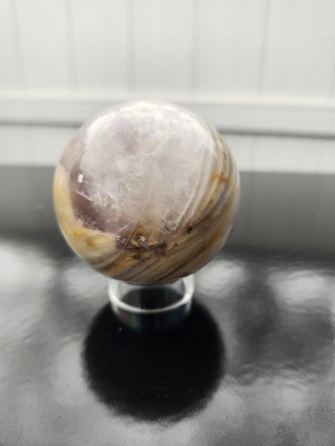 13 Ounce Striped Calcite Sphere