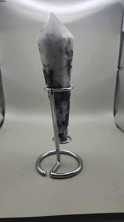 Rainbow moonstone scepter 6 inches, 6 ounces!!