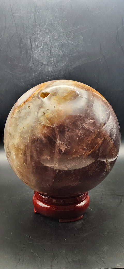 Massive druzy agate sphere! 4.1 pounds, 102.2mm, 4 inches