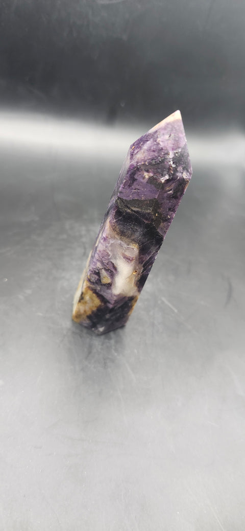 Purple opalized fluorite tower! 2.8 ounces, 3.5 inches