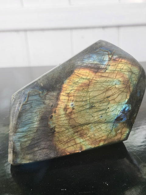 Labradorite free form!! 1.1 pounds, 3.8 inches wide, 2.9 inches tall