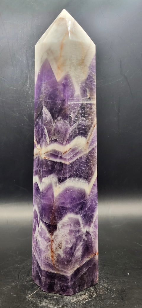 Large dream amethyst tower! 7 inches tall, 14 ounces.