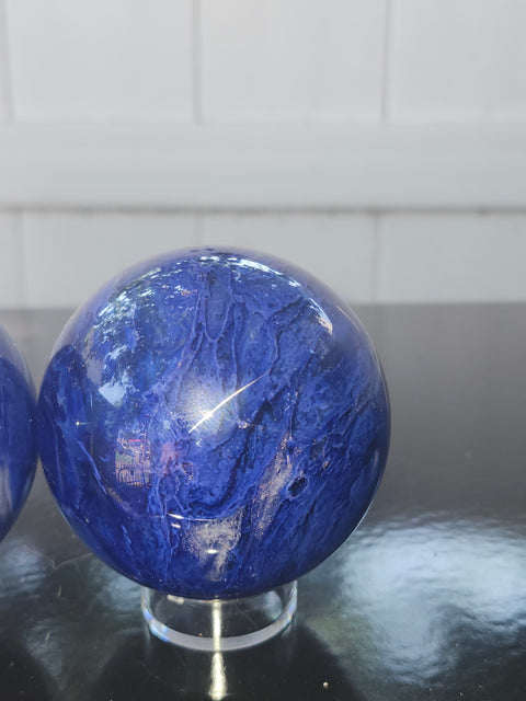 11 ounce blueberry melt quartz sphere 65.7 mm 2.57 inches