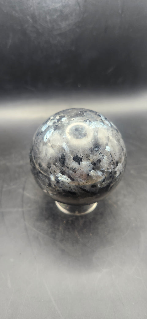 Larvikite sphere! 62.2mm, 2.4 inches, 13 ounces