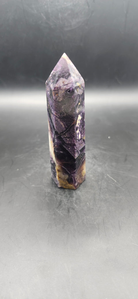 Purple opalized fluorite tower! 2.8 ounces, 3.5 inches