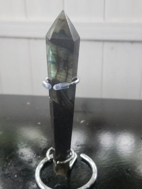 Labradorite scepter! 4.6 ounces, 144mm, 5.6 inches
