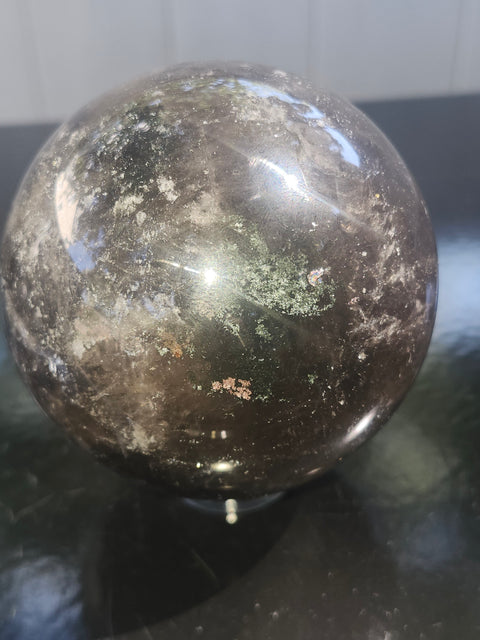 Smoky quartz sphere! 1.9 pounds, 79mm, 3.1 inches
