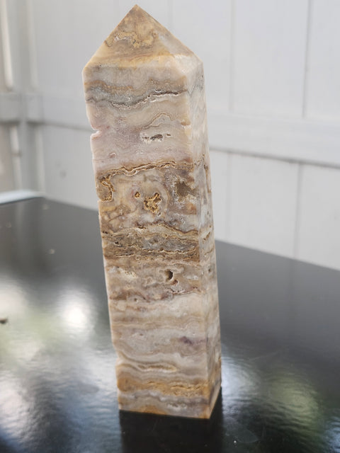 Yellow jasper tower! 6.5 inches tall, 14 ounces