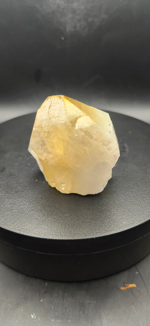 Angel aura citrine polished top point! 3 ounces.