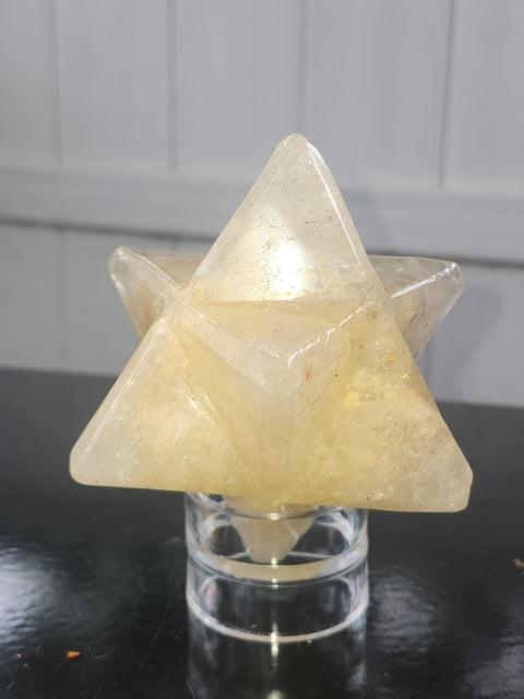 Ferruginous quartz mercaba! 2.5 inch by 2.4 inch, 1 pound