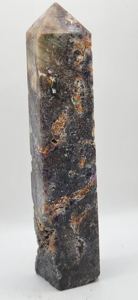 Opalized fluorite tower! 10 ounces, 6 inches tall