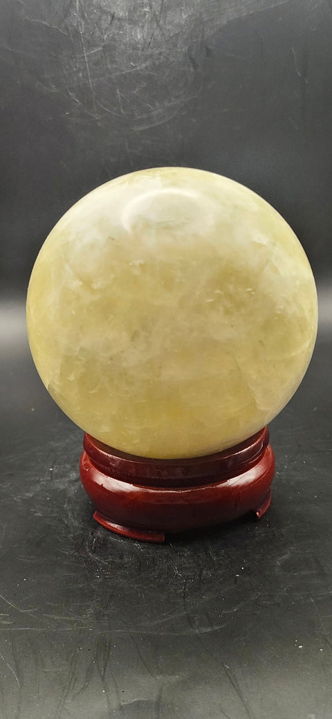 Citrine sphere! 76.1mm, 2.9 inches, 1.4 pounds
