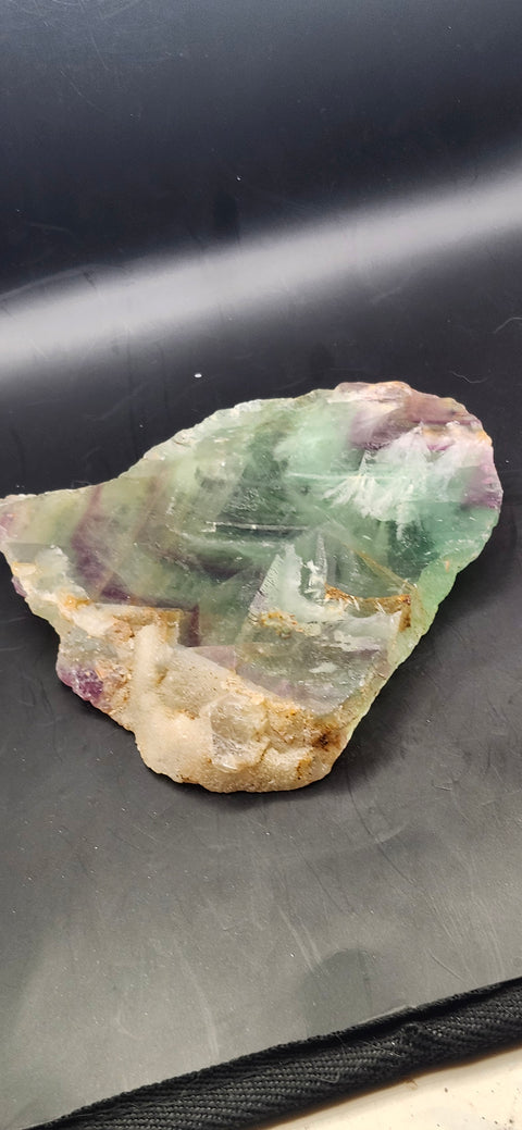 Snowflake florite slab! 14 ounces, 5 inches tall, 4.5 inches wide