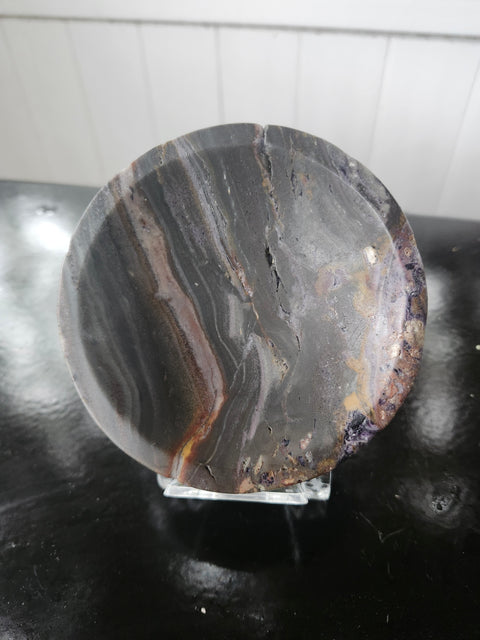 1 pound, 4.25 inch green jasper bowl