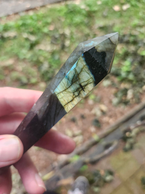 Labradorite scepter! 4.6 ounces, 144mm, 5.6 inches