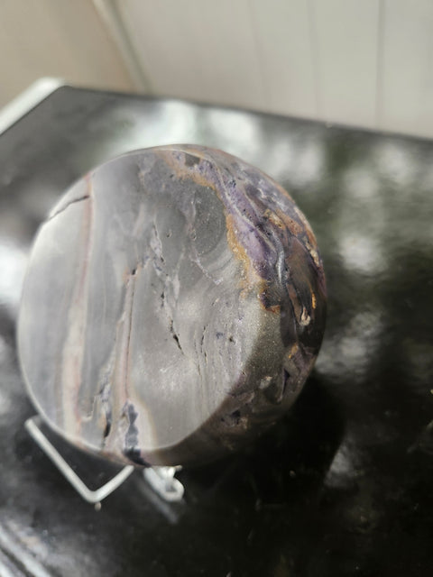 1 pound, 4.25 inch green jasper bowl
