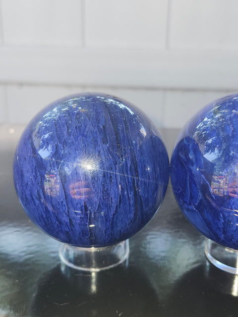 11 ounce blueberry melt quartz sphere 65.7 mm 2.57 inches