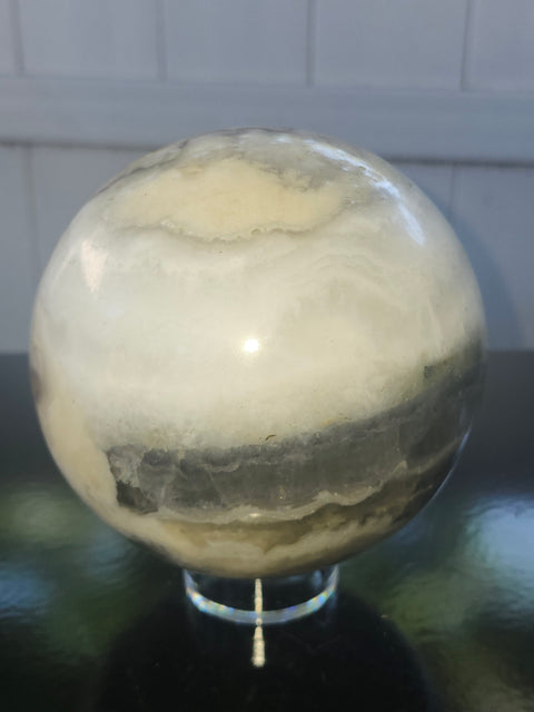 Massive druzy agate sphere! 114mm, 4.5 inches, 5 pounds