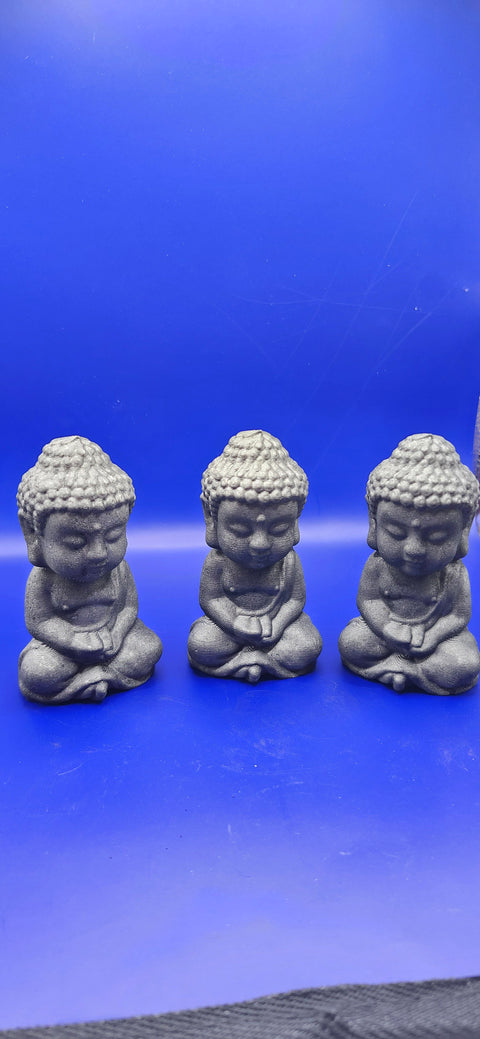 Shungite praying buddah! 3.2 inches, 3.7 ounces