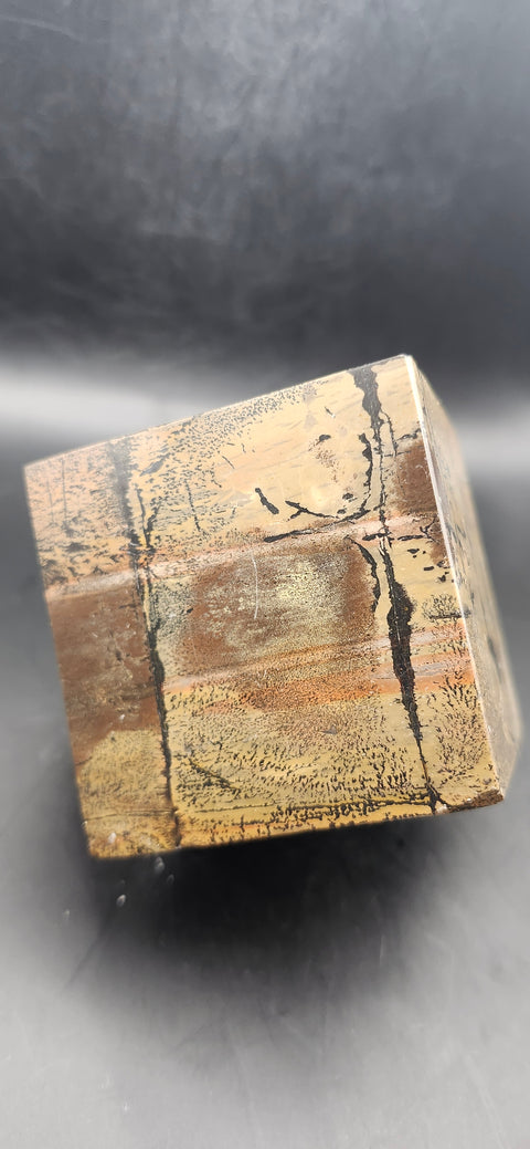 Dendritic jasper balancing cube! 1.4 pounds, 2.3 inches by 2.3 inches