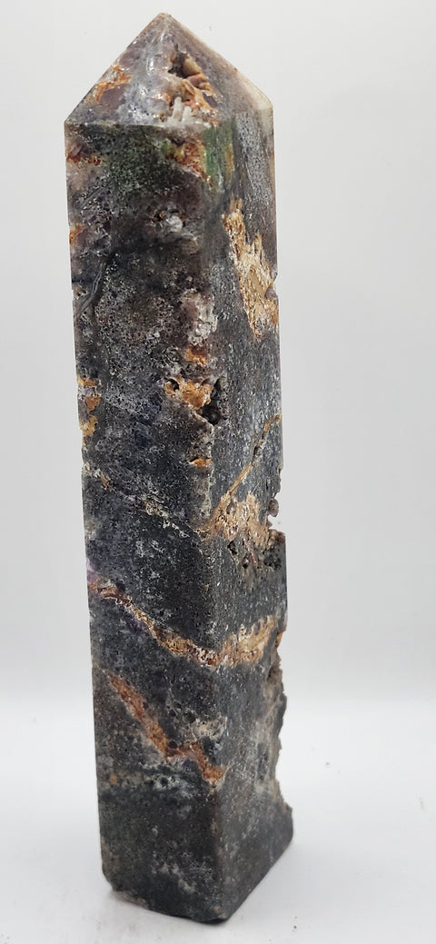 Opalized fluorite tower! 10 ounces, 6 inches tall