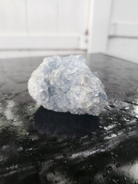 Blue calcite geode, clusters!! 6 too 8 ounces