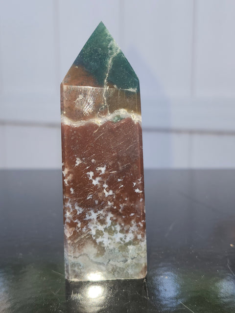 Ocean jasper tower! 3.5 inches, 4 ounces