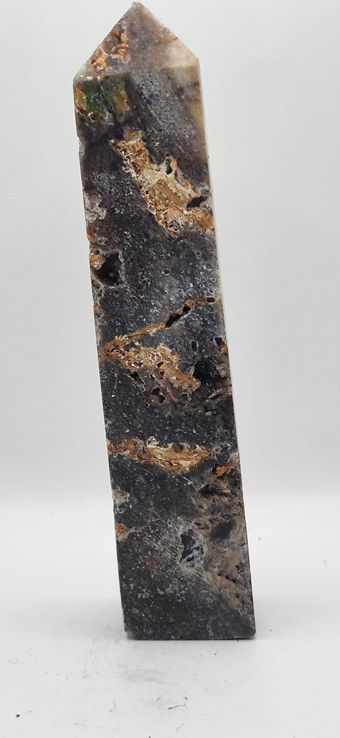 Opalized fluorite tower! 10 ounces, 6 inches tall