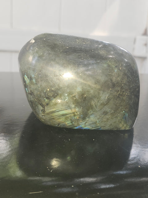 Labradorite free form! 1.2 pounds, 3.8 inches wide, 2.7 inches tall