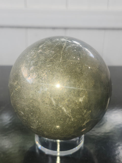 Pyrite sphere! 2.9 pounds, 80mm, 3.16 inches