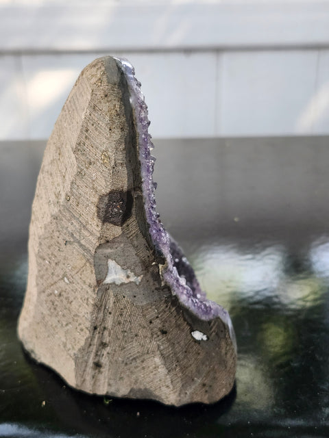 Amethyst cut base free form! 1 pound, 3.9 inches tall, 3.1 wide