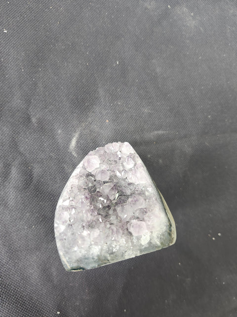 10 ounce, 3 inch tall, 2 inch wide amethyst geode free form