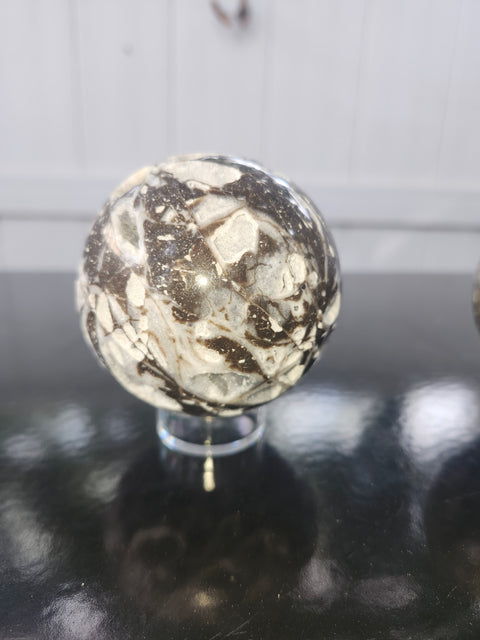 Sphalerite sphere! 12 ounces, 66mm, 2.6 inches