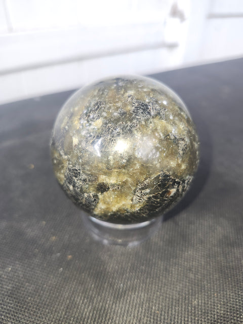Labradorite sphere 15 ounces, 65mm, 2.56 inches