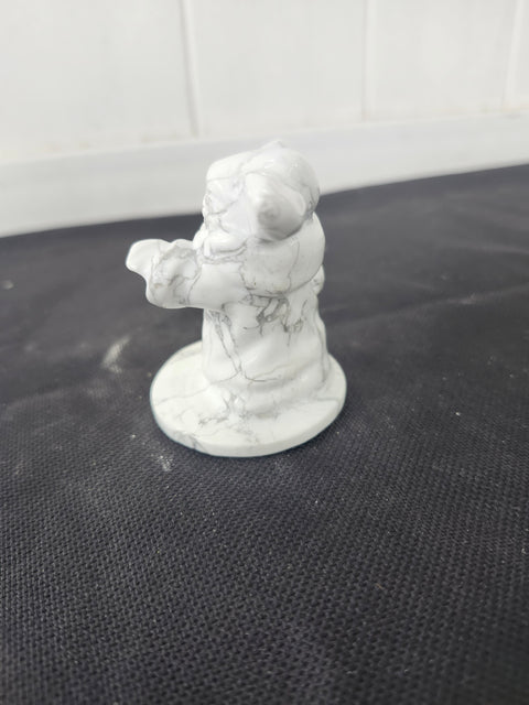 4.4 ounce, 2.5 inch howlite yoda