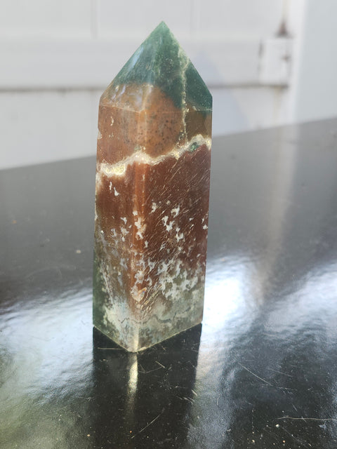 Ocean jasper tower! 3.5 inches, 4 ounces