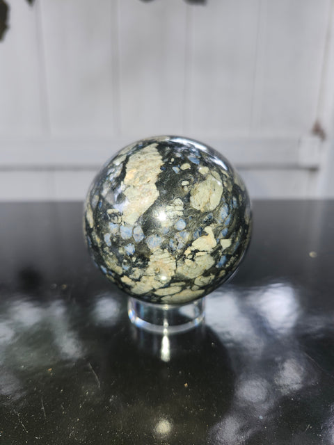 Llanite que sera sphere! 11 ounces, 60.5mm, 2.38 inches