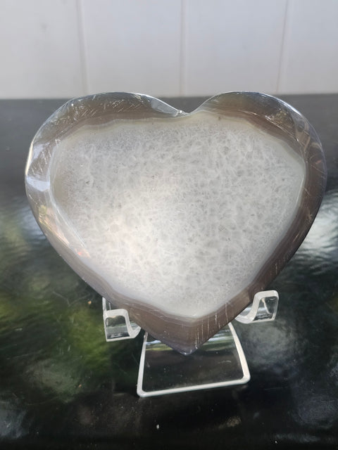Agate heart! 12 ounces, 104.6mm wide, 4.12 inches