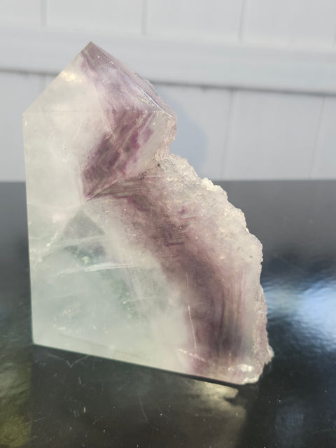 Druzy florite free form tower! 1 pound, 4.3 inches tall, 3.3 wide