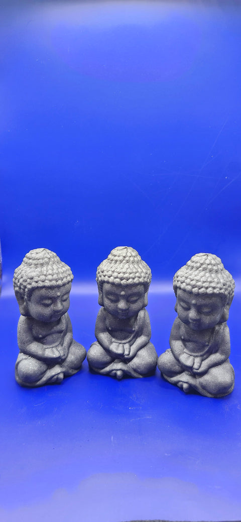 Shungite praying buddah! 3.2 inches, 3.7 ounces