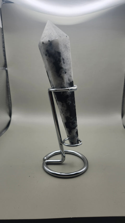 Rainbow moonstone scepter 6 inches, 6 ounces!!