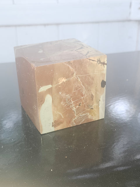 Dendritic jasper cube! 1.6 pounds, 2.8 by 2.8 inch's