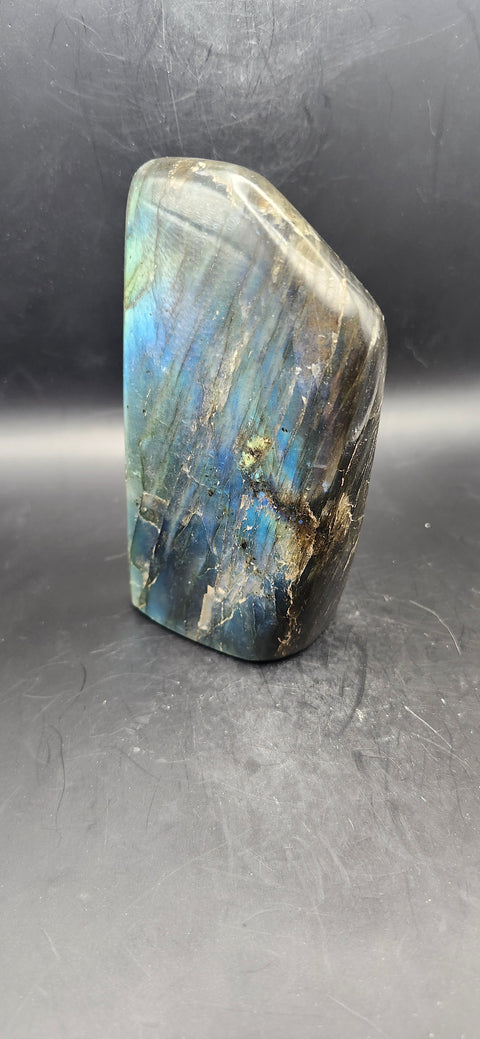 Labradorite free form! 4.25 inches by 2.5 inches, 1 pound