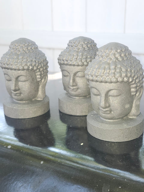 Shungite buddah head carving! 7 ounces, 81mm, 3.2 inches