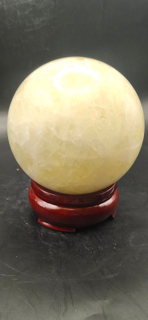 Citrine sphere! 76.1mm, 2.9 inches, 1.4 pounds