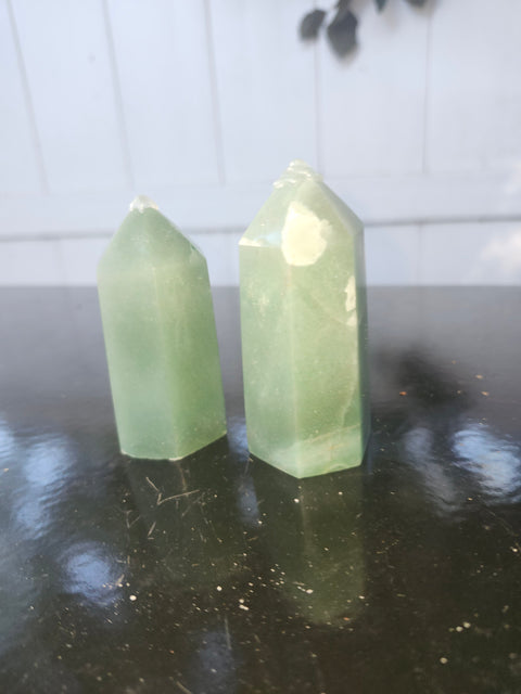 Green aventurine tower! 3.8 ounces, 2.75 inches tall