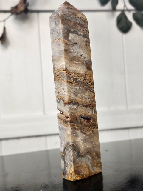 Yellow jasper tower! 6.5 inches tall, 9 ounces