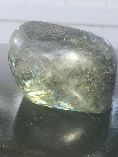 Labradorite free form! 1.2 pounds, 3.8 inches wide, 2.7 inches tall