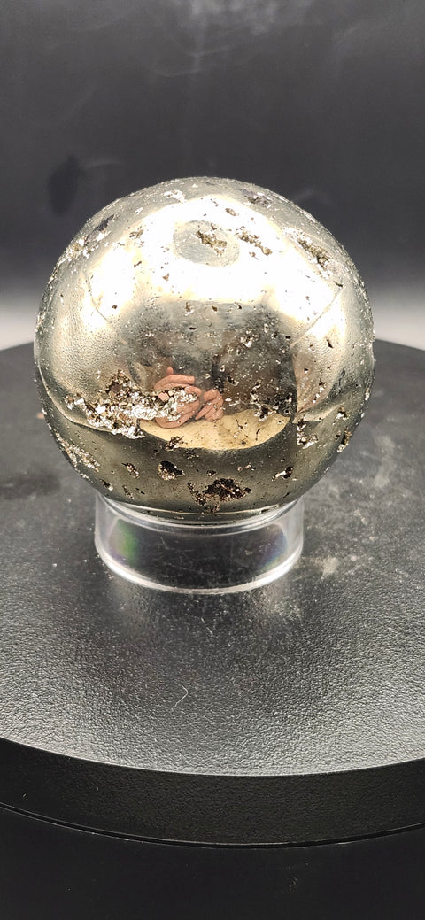 Pyrite sphere! 48.8mm, 1.92 inches, 9.3 ounces!