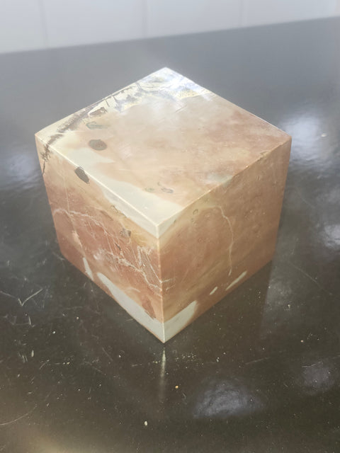 Dendritic jasper cube! 1.6 pounds, 2.8 by 2.8 inch's